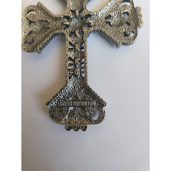 Sarah Coventry Vintage Limited Edition 1974 Pewter Cross Extra Large 24" Chain - Picture 13 of 13